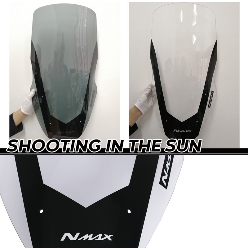 Он подходит для Yamaha NMAX155NMAXL12516-18 Передний мотоцикл переднего ветрового стекла для увеличения стеклянной дренажной платы