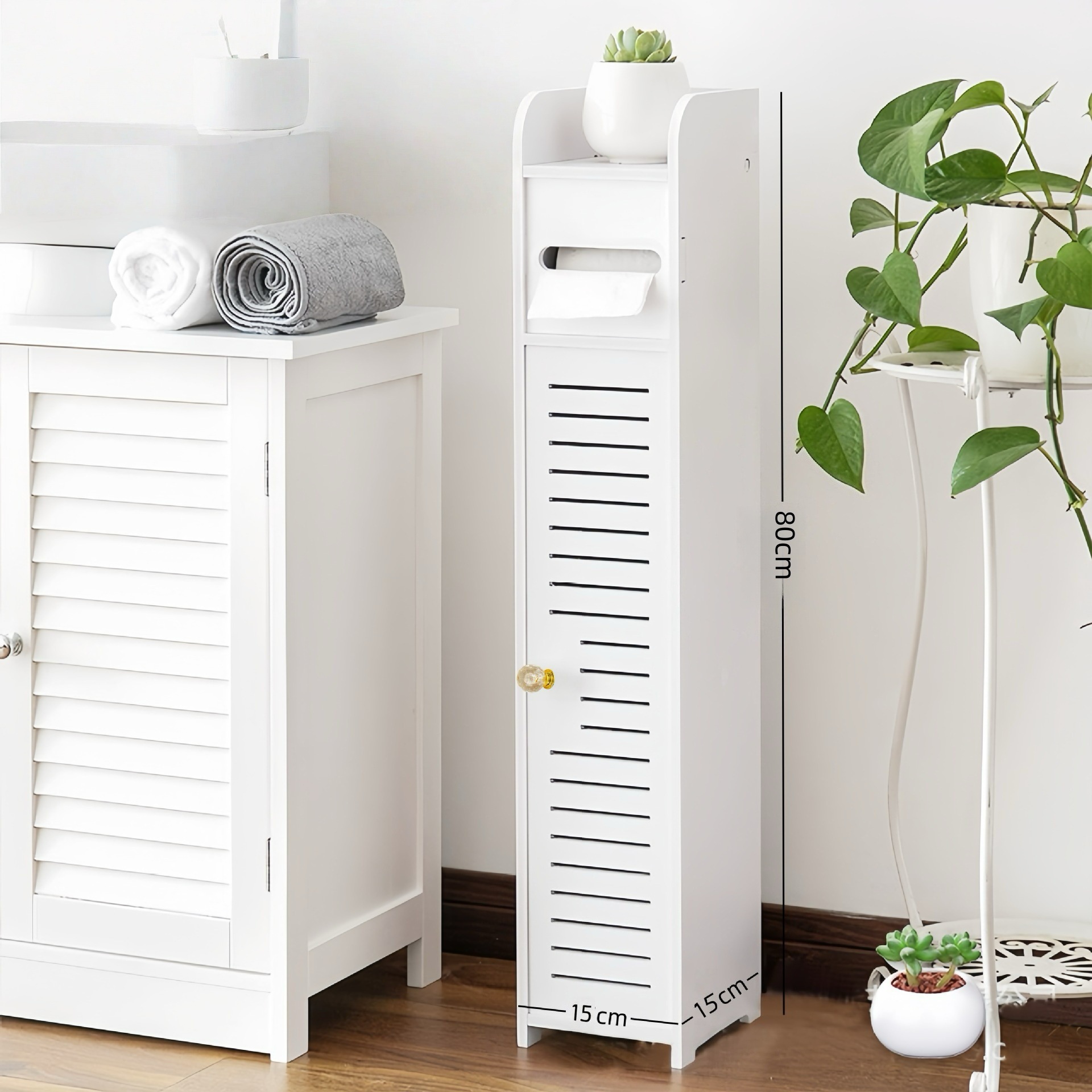 Bathroom storage cabinet, side cabinet, narrow cabinet, floor standing toilet, toilet shelf, standing cabinet, side cabinet, bathroom cabinet