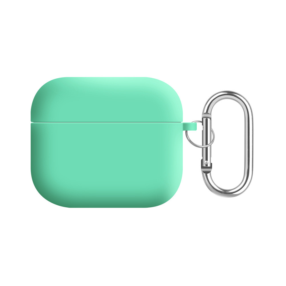 Solid color liquid silicone suitable for AirPods 4th generation protective case, 2nd generation 3rd generation Pro3 Apple Bluetooth earphone soft shell