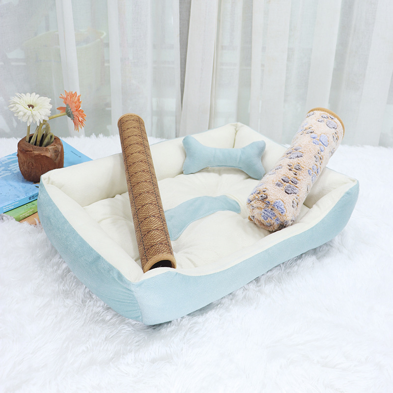 Doghouse Four Seasons Universal Cat Cushion Summer Teddy маленькая собака большая собака золотисто -ретривер
