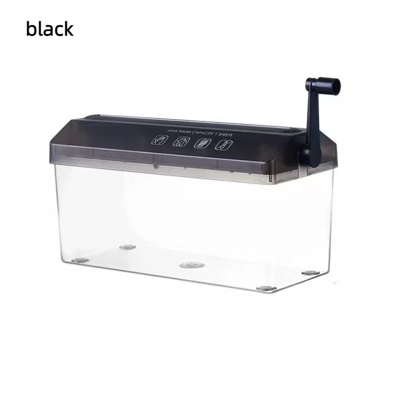 Manual shredder for office mini home use, manual small paper shredding tool, hand cranked A4 paper shredder