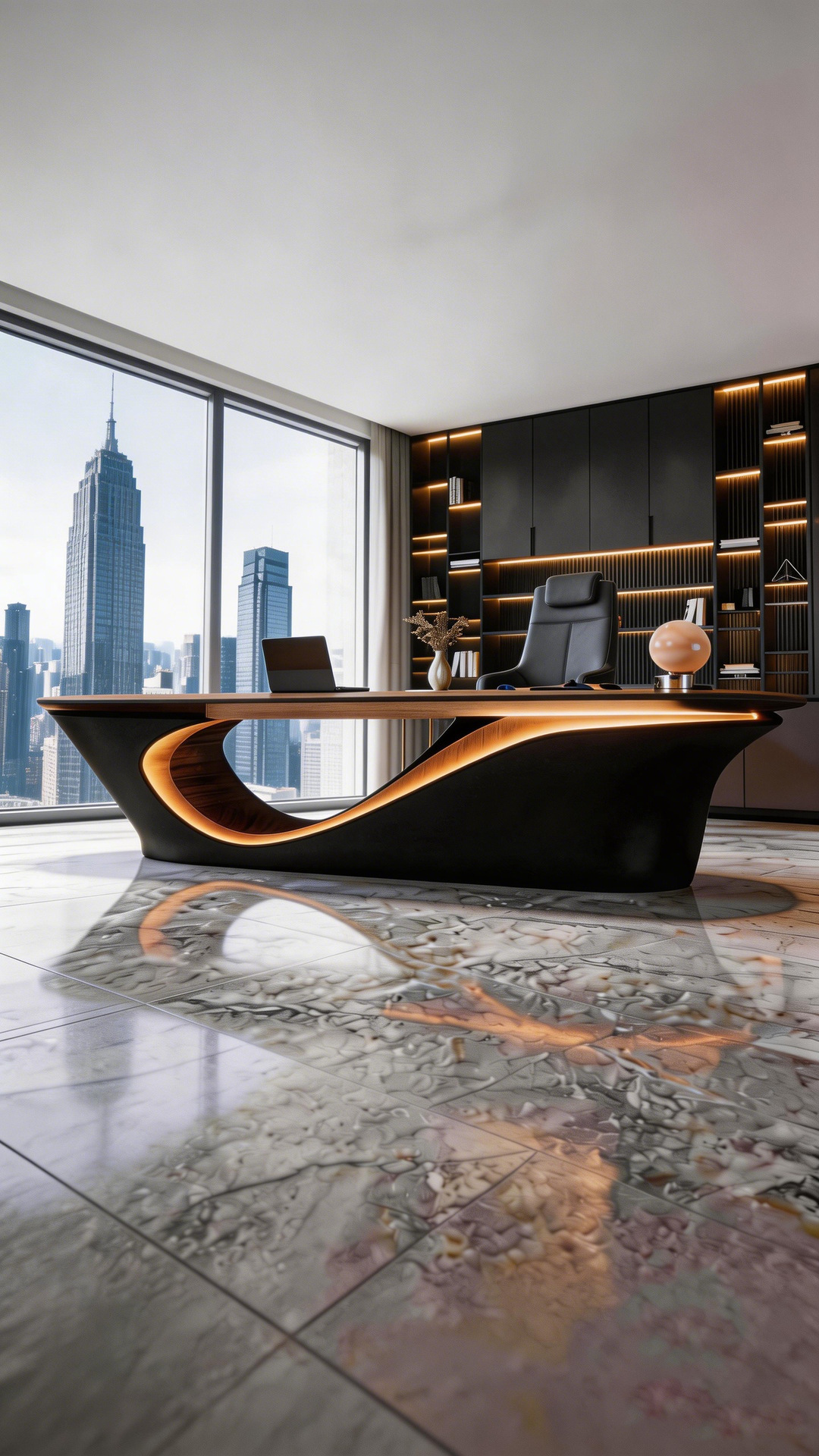 Bentley Series Light Luxury Chairman's Office Boss Desk Large Class Desk Office Desk Single Person Commercial Computer Desk President