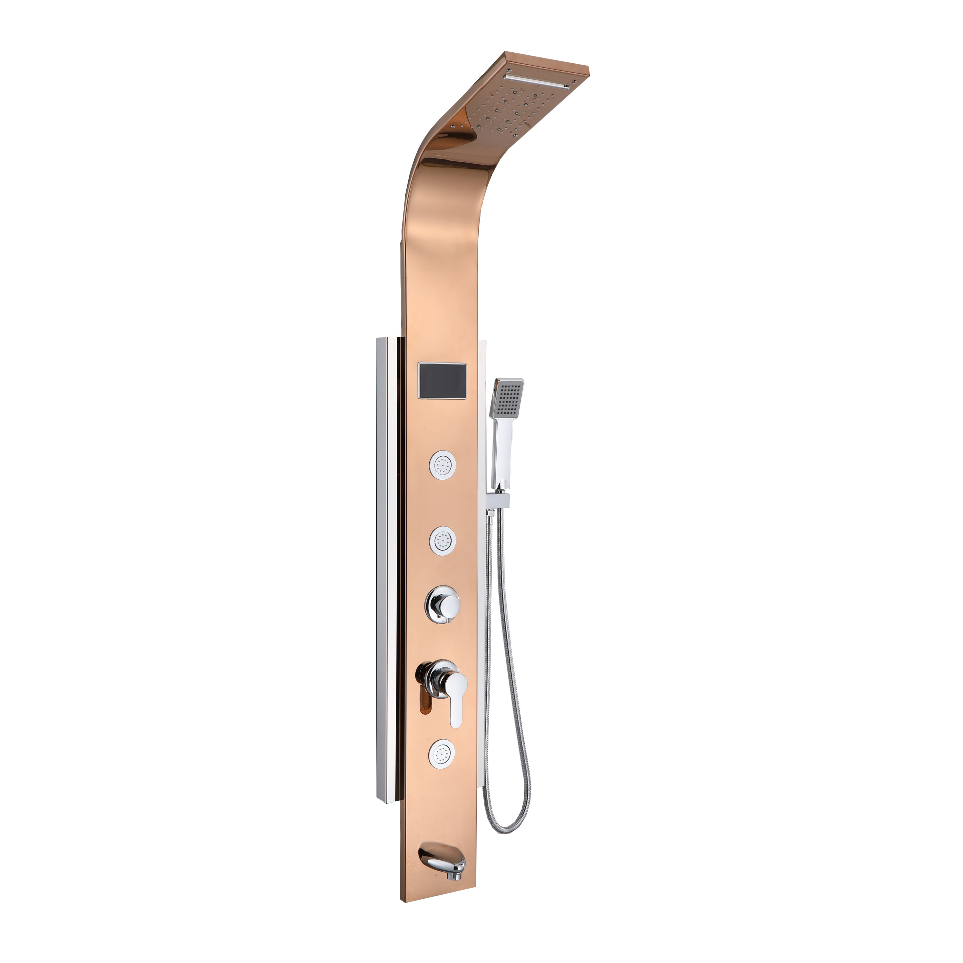 Заводская оптовая торговля прямыми продажами Cross -Bordder 304 Plus Border Mirror Lod Gold Номер светодиод