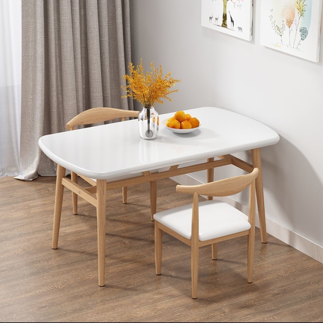 Nordic dining table and chair combination, modern and simple small apartment, 4-person 6-person dining, economical household rectangular table and chair