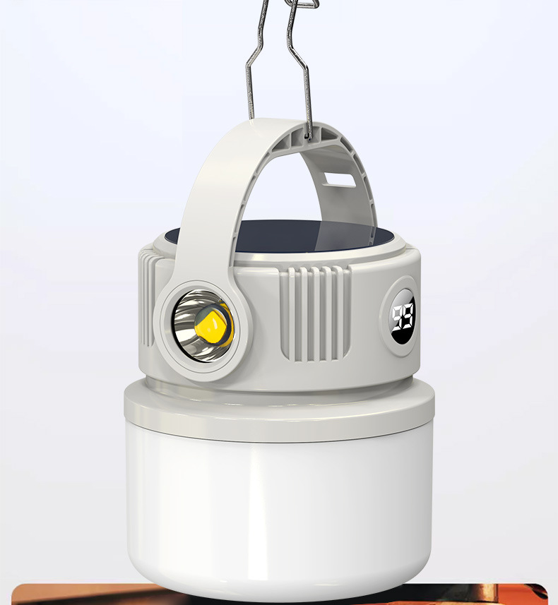 Popular solar powered outdoor camping lights for large customers, with long battery life and strong light. Portable charging lighting for camping stalls