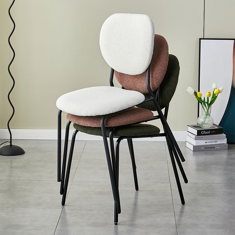 French style light luxury dining chairs, home designers, high-end circular gauze armchairs, hotel internet famous restaurant chairs, wholesale