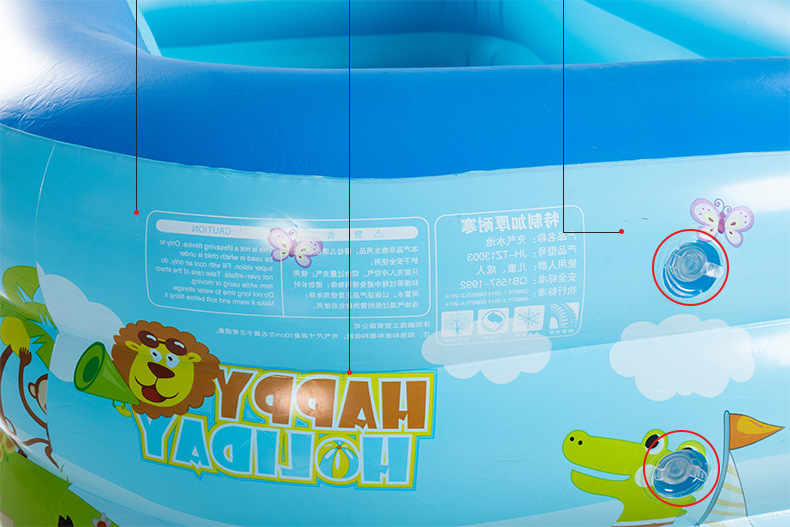 Cross border PVC children's inflatable swimming pool, household outdoor large household pool, thickened plastic ocean ball swimming pool