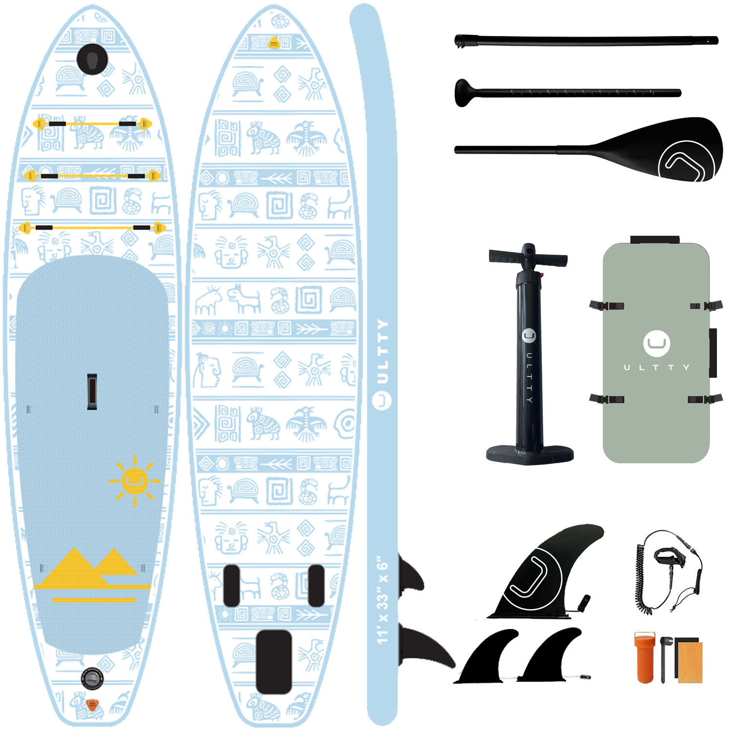 ULTRATY Cross border Sup Paddleboard Inflatable Stand Upright Paddle Board Adult Water Yoga Support Board Surfboard