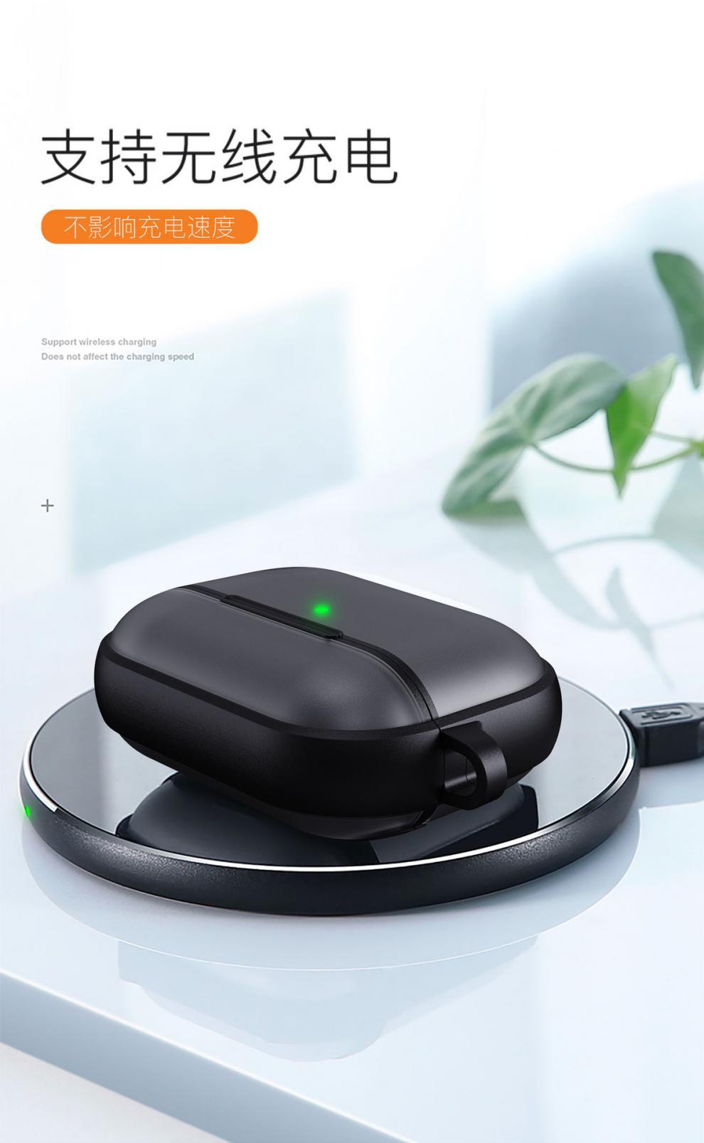 适用Airpods 4代肤感磨砂蓝牙耳机保护套airPodsPro3代防摔耳机壳