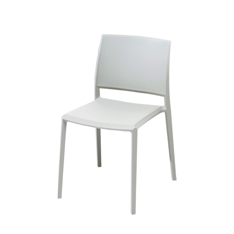 Nordic minimalist chairs can be stacked for home use, living rooms, hotels, kitchens, canteens, plastic backrests, dining chairs, and chairs