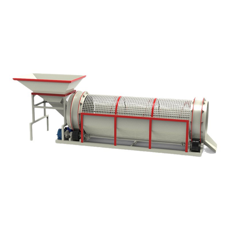 Anti blocking shaftless drum screen for mine screening of sand, stone, iron, manganese ore, coal gangue. Anti blocking design for shaftless drum screening machine