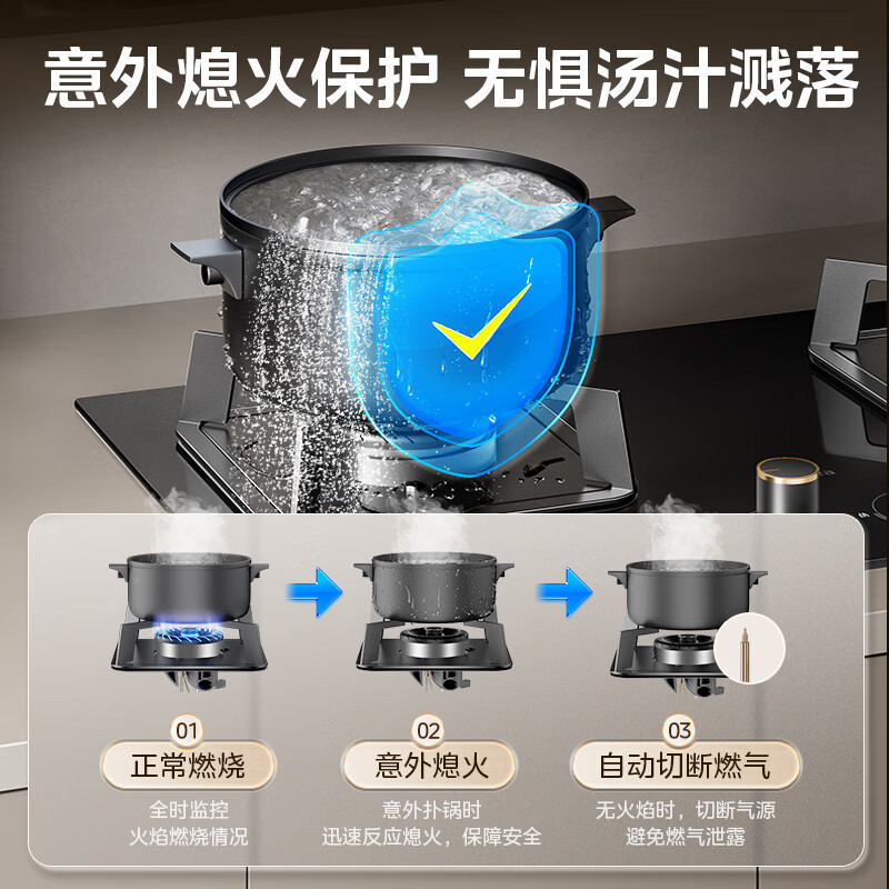Газовая встраиваемая плита Midea JZT-Q325-M на 2 конфорки
