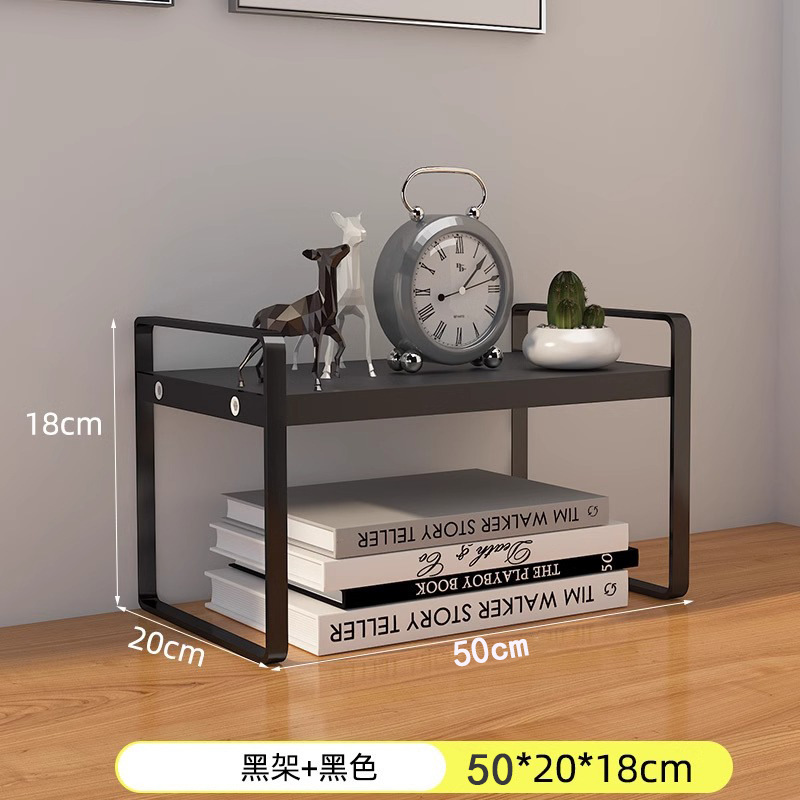 Desktop storage rack, multi-layer desk storage rack, office desk, layered rack, wrought iron student dormitory desk, small bookshelf on the table