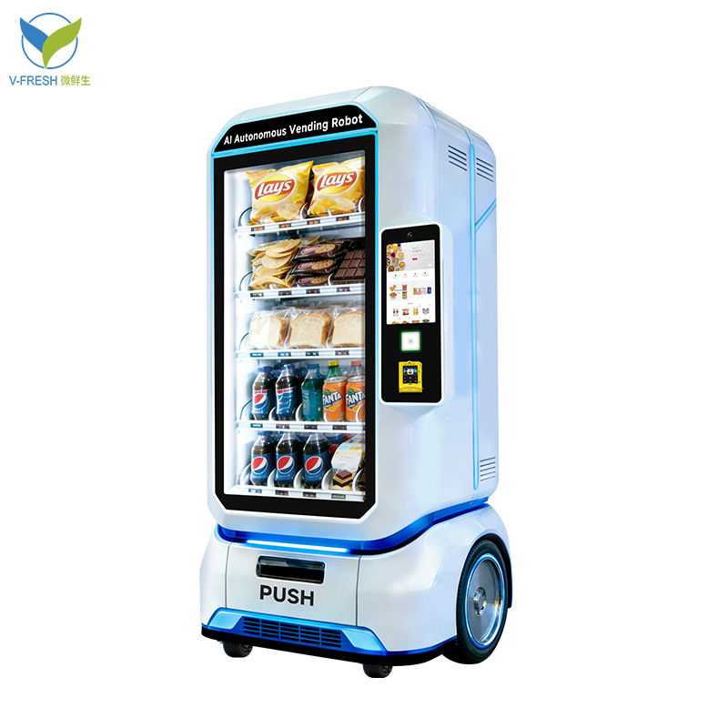 Automated vending machine AI robot autonomous obstacle avoidance 24-hour self-service unmanned vending machine commercial source factory