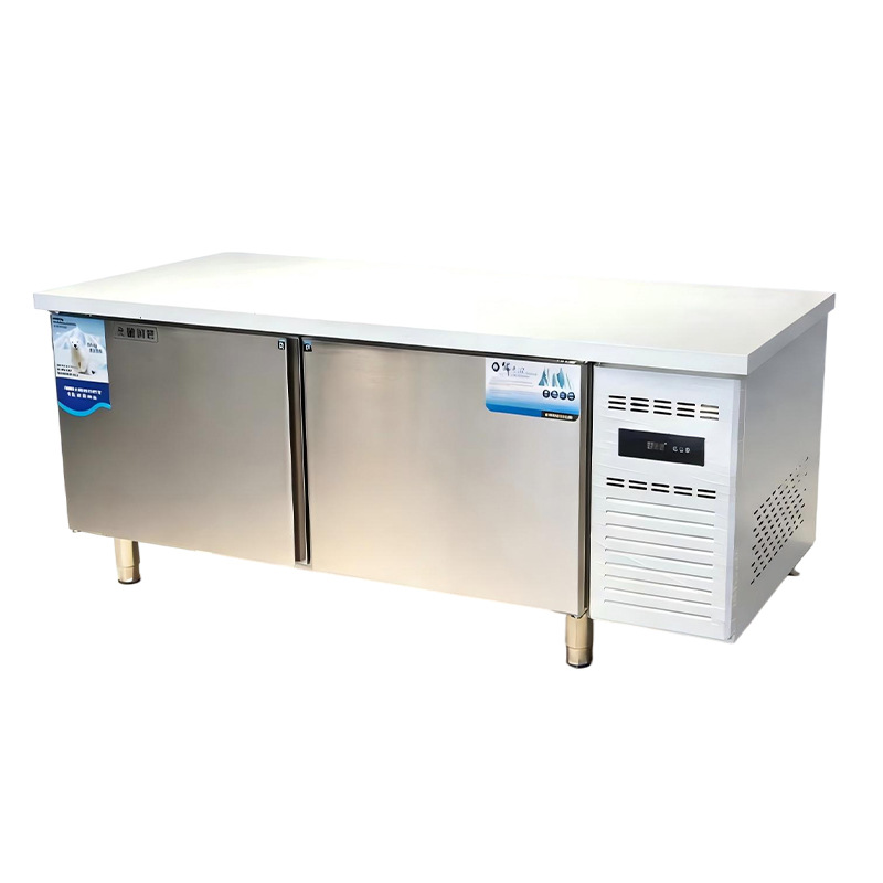 Commercial fresh-keeping and freezing workbench, dual temperature kitchen operation console, refrigeration workbench