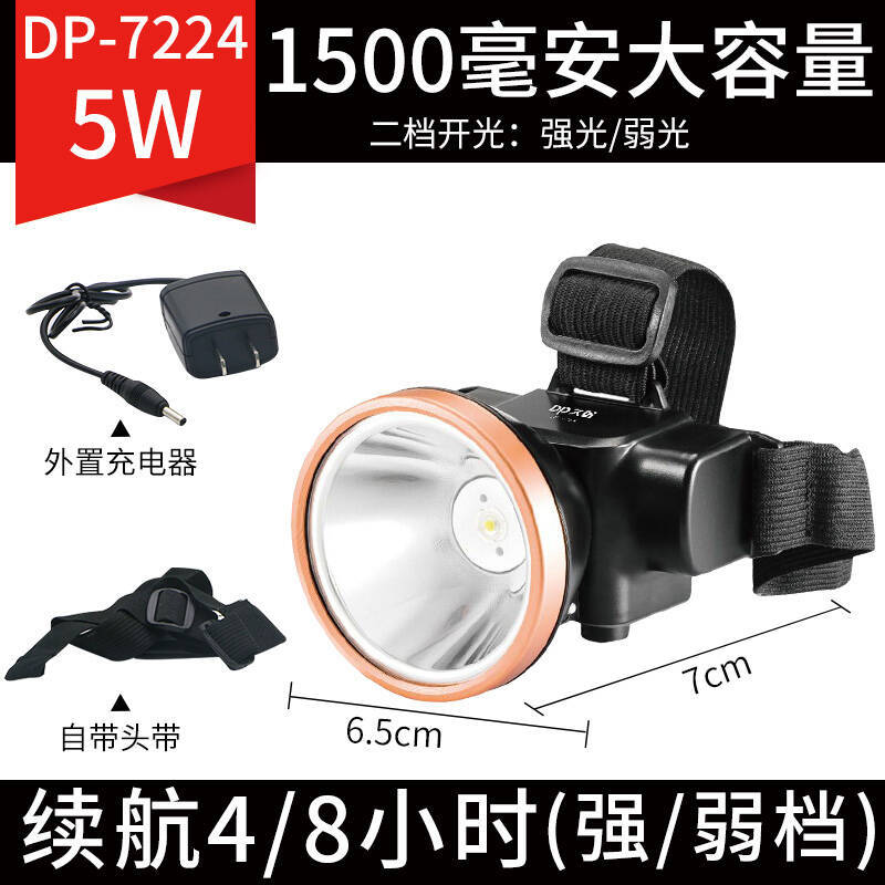 Wholesale rechargeable headlight LED outdoor camping night light waterproof fishing specific headlight head mounted flashlight
