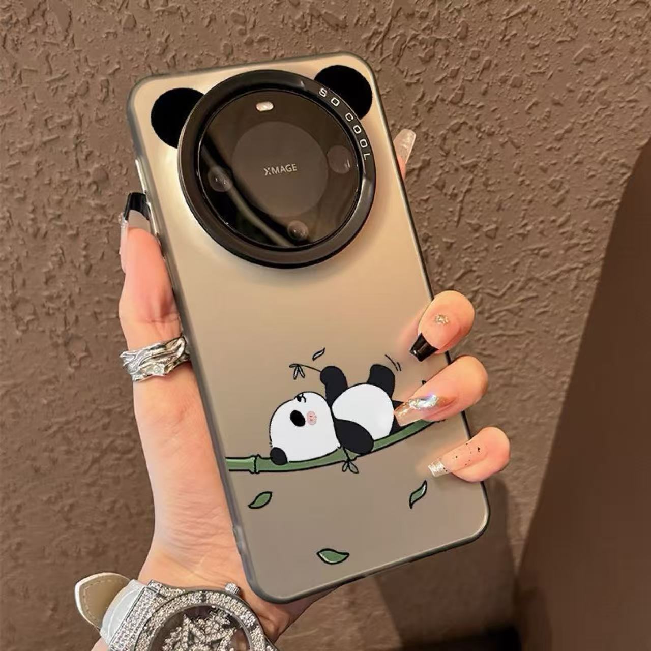Play Panda Huawei Mate60Pro phone case p60e suitable for nova12/11 niche MT50/p40 cute