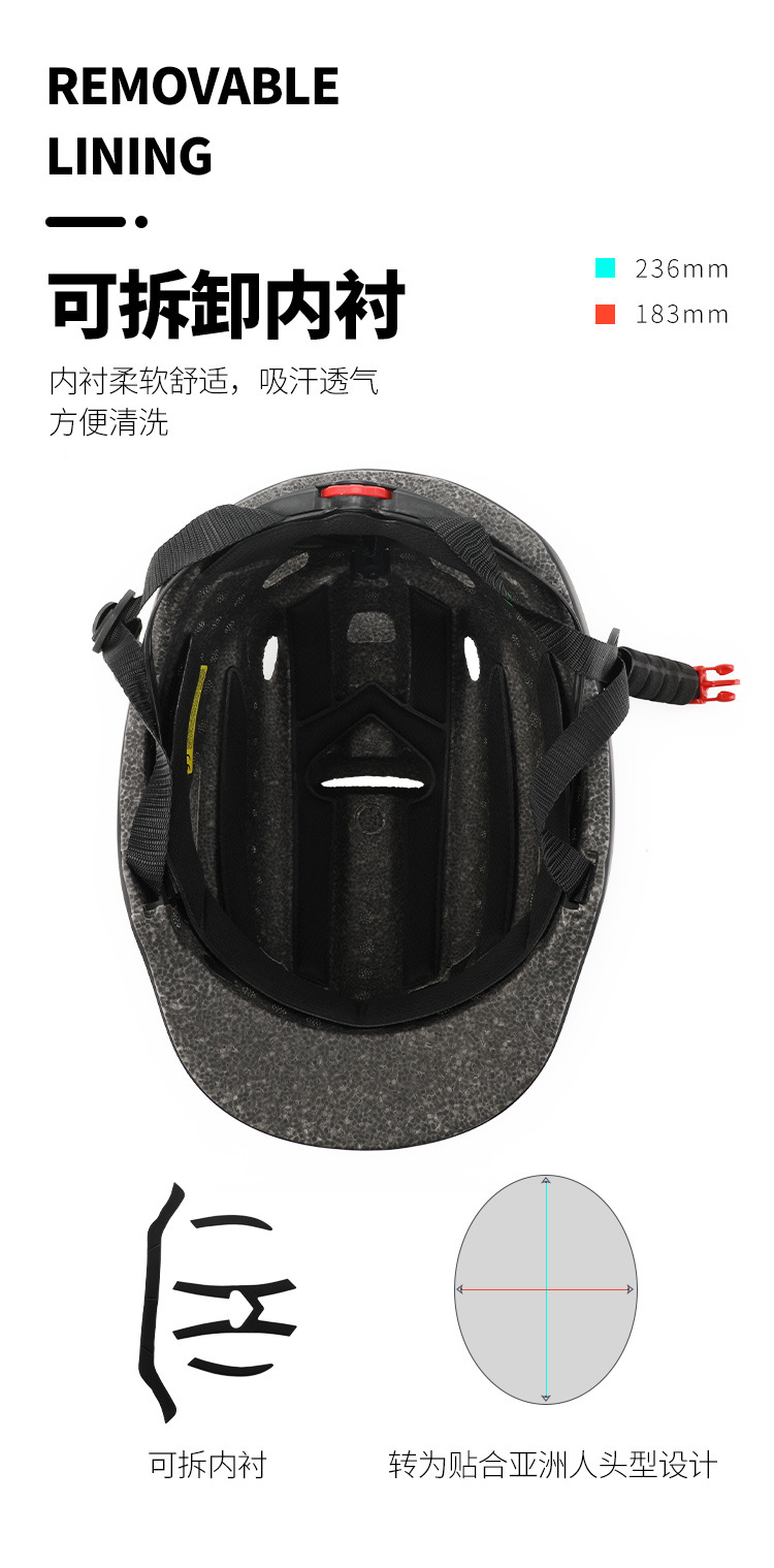 Amazon cross-border cycling helmet, road bike cycling helmet, leisure city commuting outdoor safety helmet