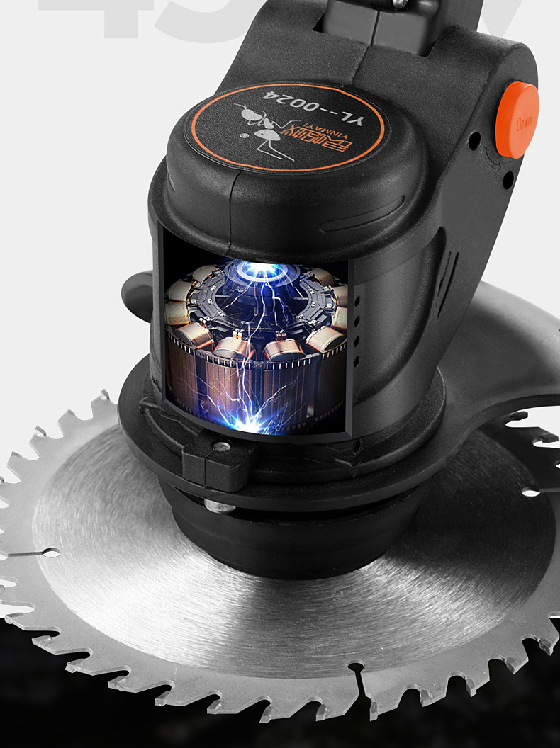 Customized lithium electric lawn mower, lightweight portable weeding machine, rechargeable household weeding machine, garden hand push lawn trimmer