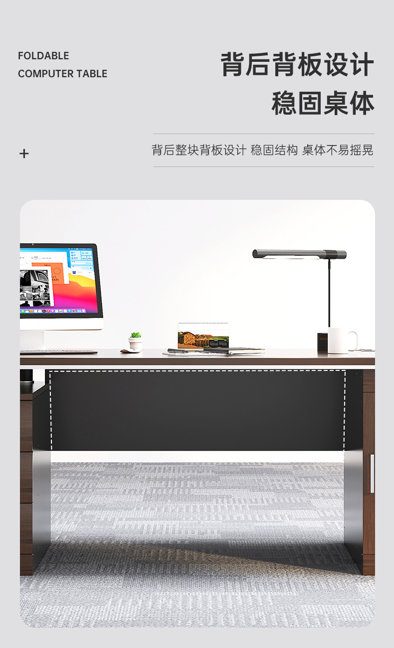 Office desk, desktop, home, simple computer, desk and chair combination, office, single person, simple writing desk, large desk, desk