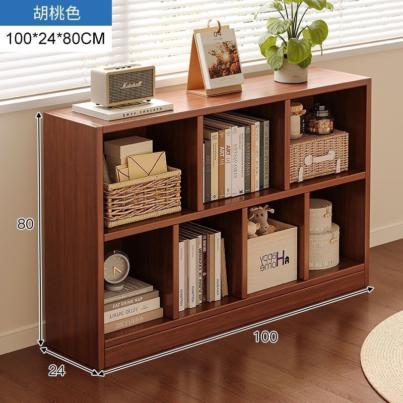 Bookshelf, floor to ceiling storage rack, living room, household low cabinet, storage cabinet, grid cabinet, bedroom storage cabinet, simple bookshelf