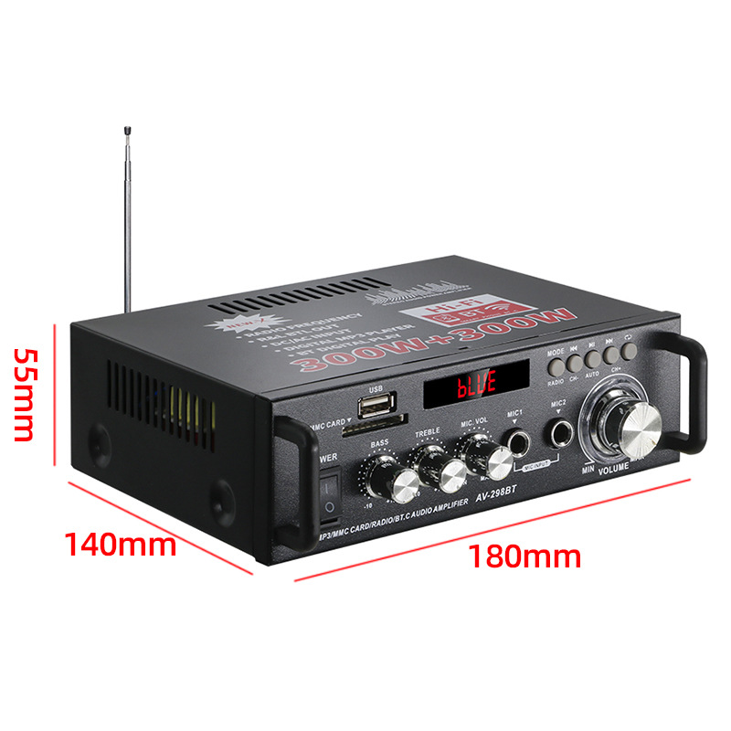 Усилитель мощности HiFi Bluetooth AV-298BT