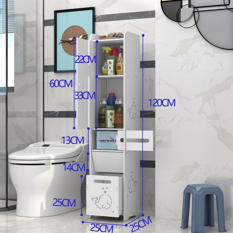 Bathroom side cabinet, bathroom standing cabinet, floor standing bathroom shelf, toilet side cabinet, narrow cabinet, toilet storage cabinet