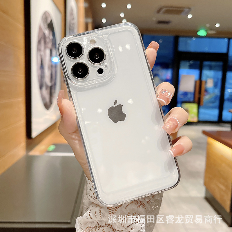 透明适用苹果15/16防摔14手机壳iphone13pro手机套PM软壳11批发13