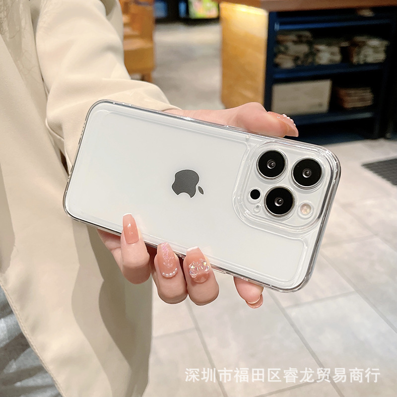 透明适用苹果15/16防摔14手机壳iphone13pro手机套PM软壳11批发13