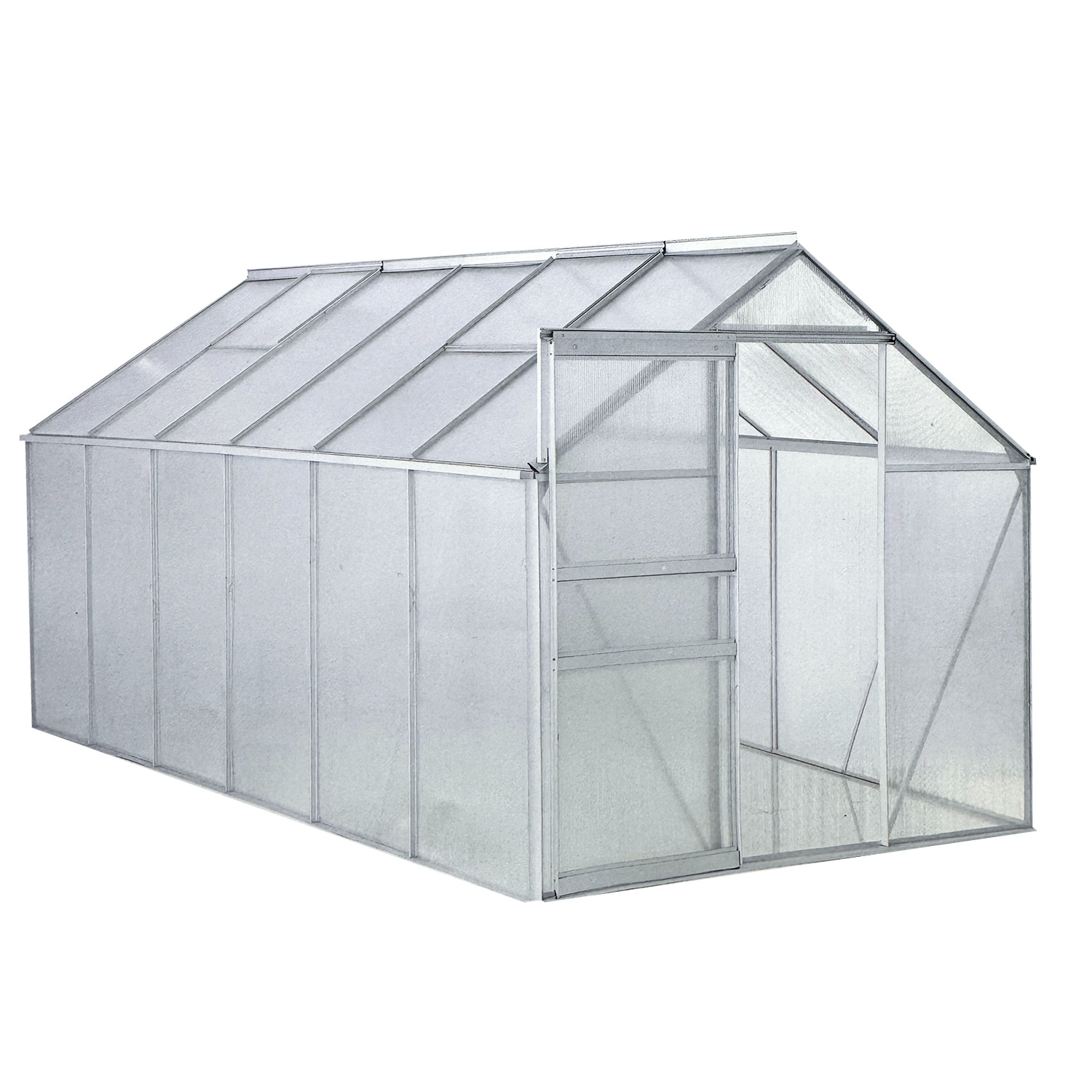Household Greenhouse Flower House Assembled Walk in Mini Flower House Villa Type Single Aluminum Alloy Agricultural Warm House Wholesale