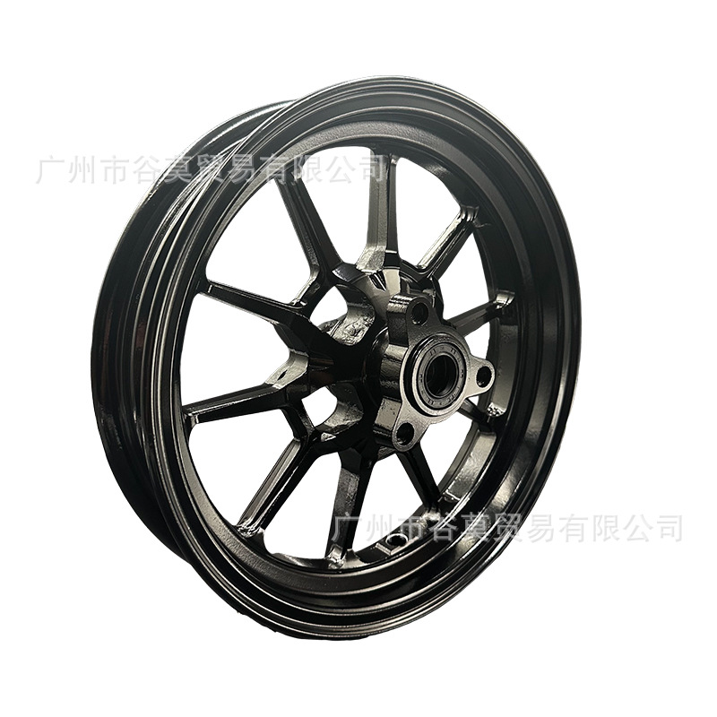Linhai Kuqi 10-дюймовые передние и задние колеса Fuxi Qiaoge Ghost Fire 100CC Lingying 100 со стальным ободом мотоцикла