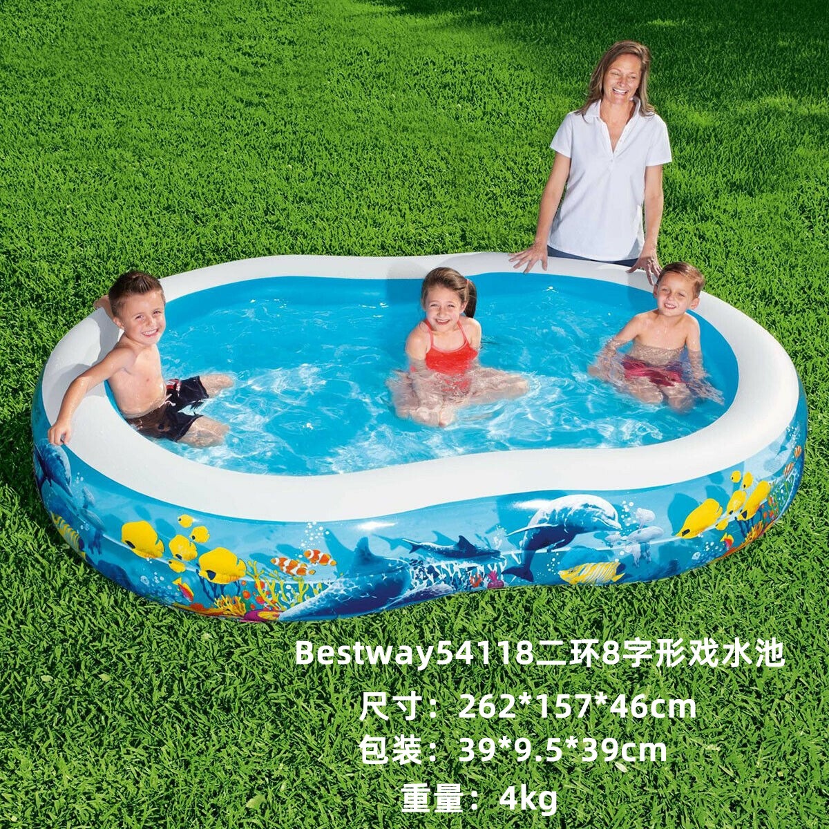 INTEX Thickened Swimming Pool Fishing Pool Balloon Filling Pool Baby Play Pool Swimming Pool Home Use Slide Pool