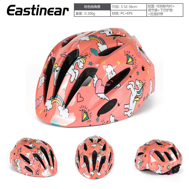 Cartoon children's bicycle helmet sports roller skating ice skating safety skateboard balance bike riding children's helmet cross-border