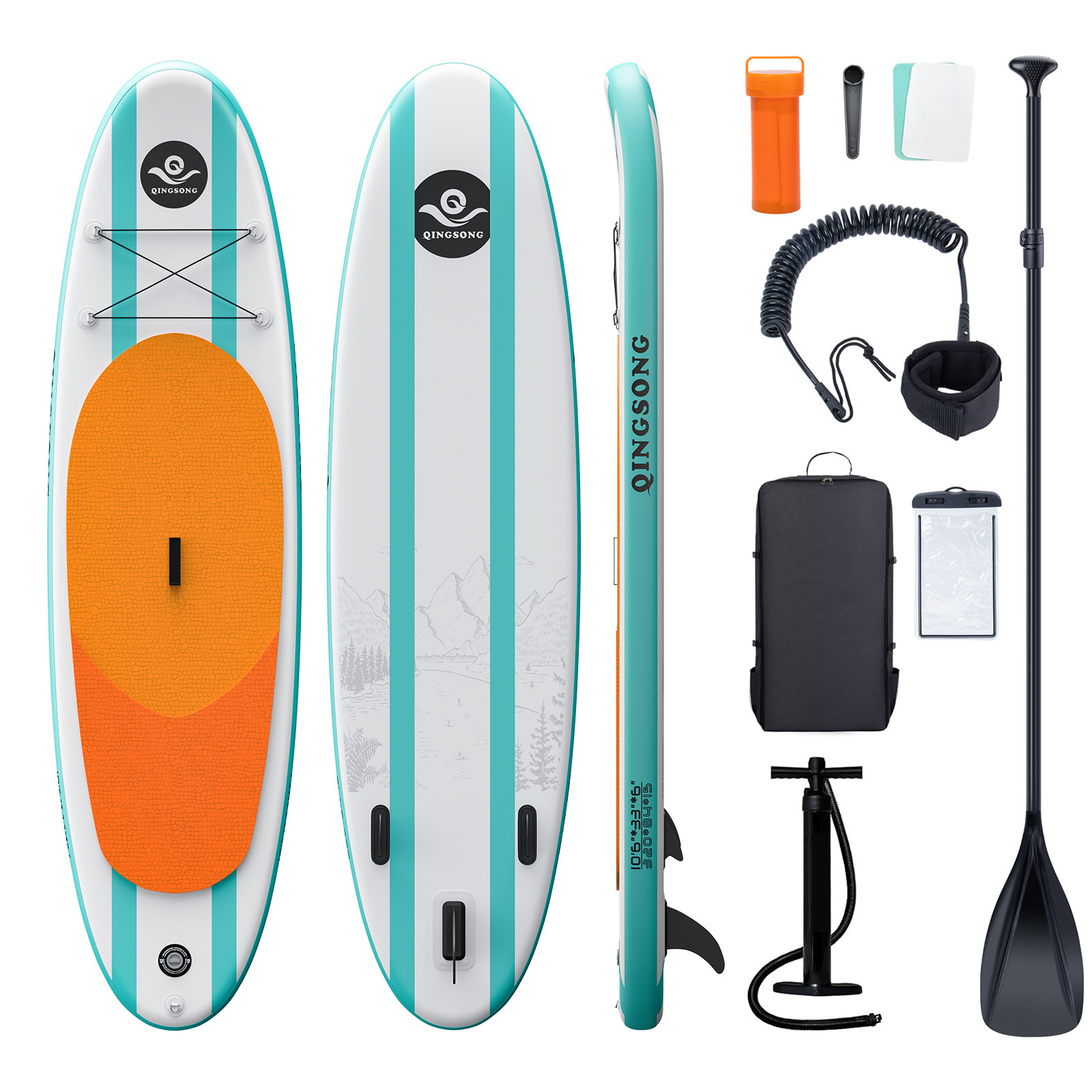 Source Factory Inflatable Paddleboard SUP Foldable Surfboard Static Water Board Outdoor Water Products