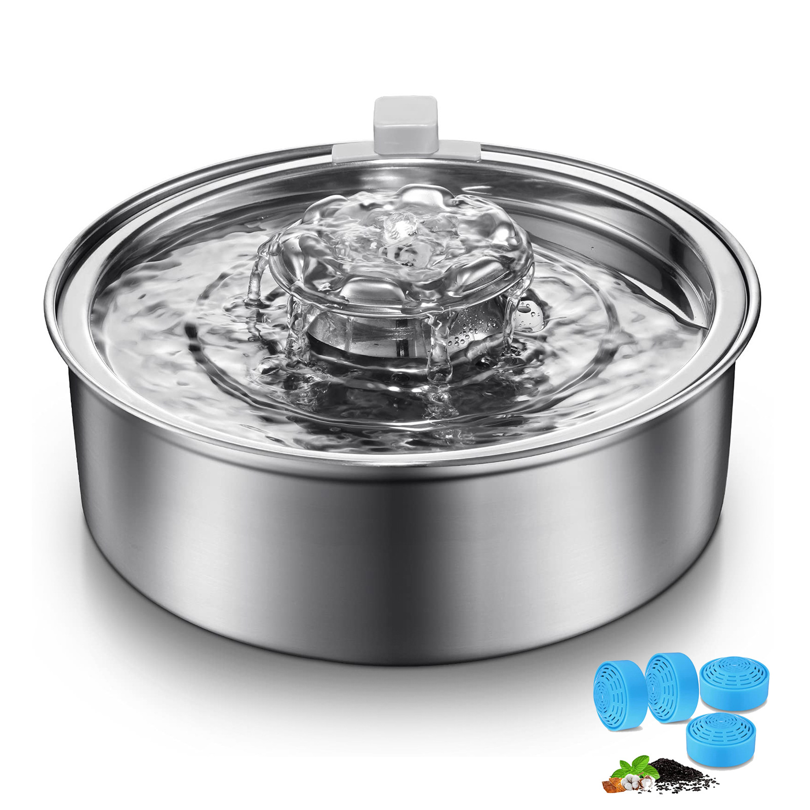 Популярная амазонка из нержавеющей стали Pet Smart Water Drinker Cat Автоматическая вода для воды для воды кормушка для воды