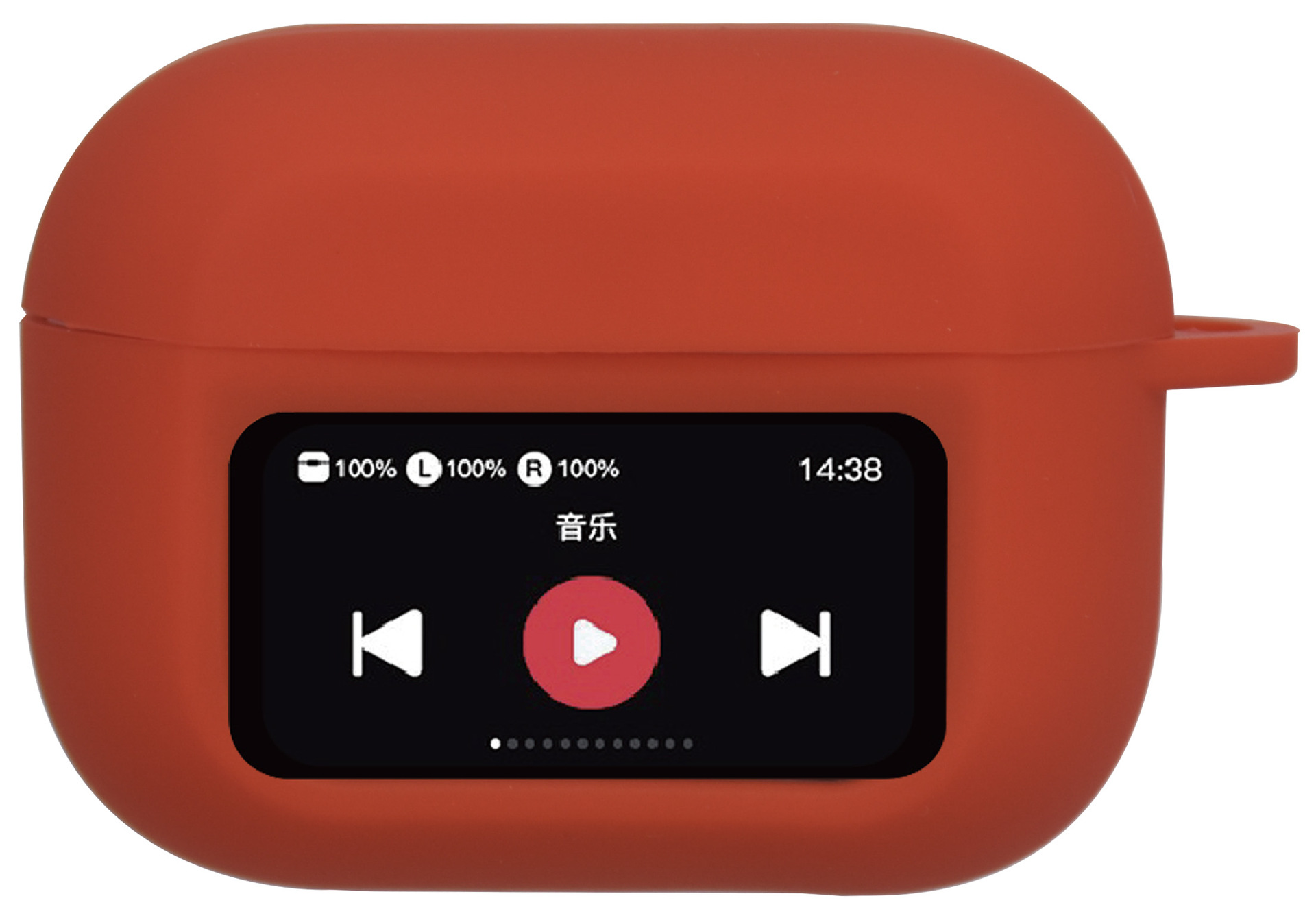 Huaqiangbei version AirPods A9pro with screen corner wireless Bluetooth earphones silicone protective case thin version