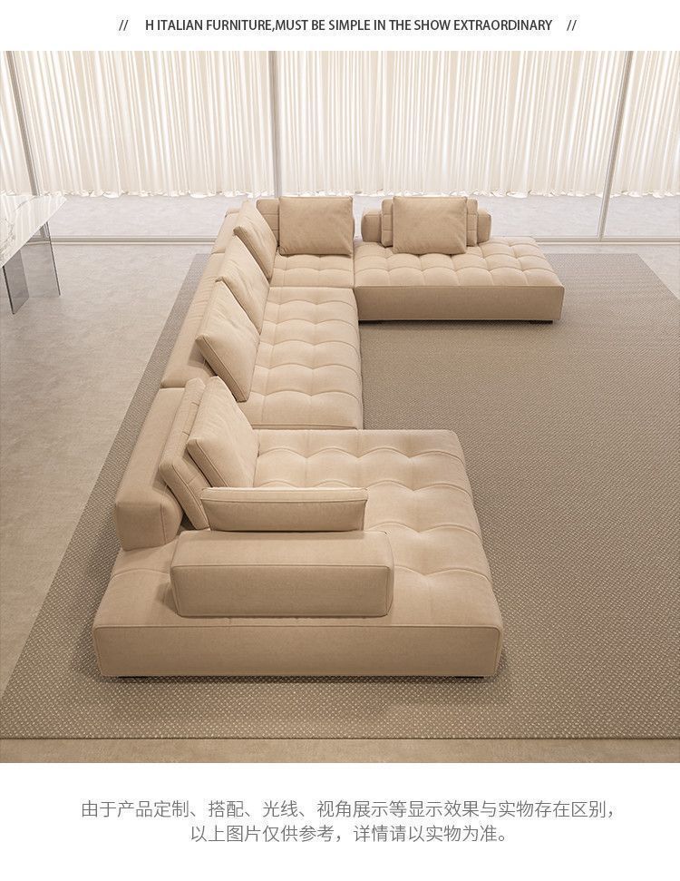 Cream style original Lawrence sofa light luxury model large flat villa living room light luxury module combination fabric sofa