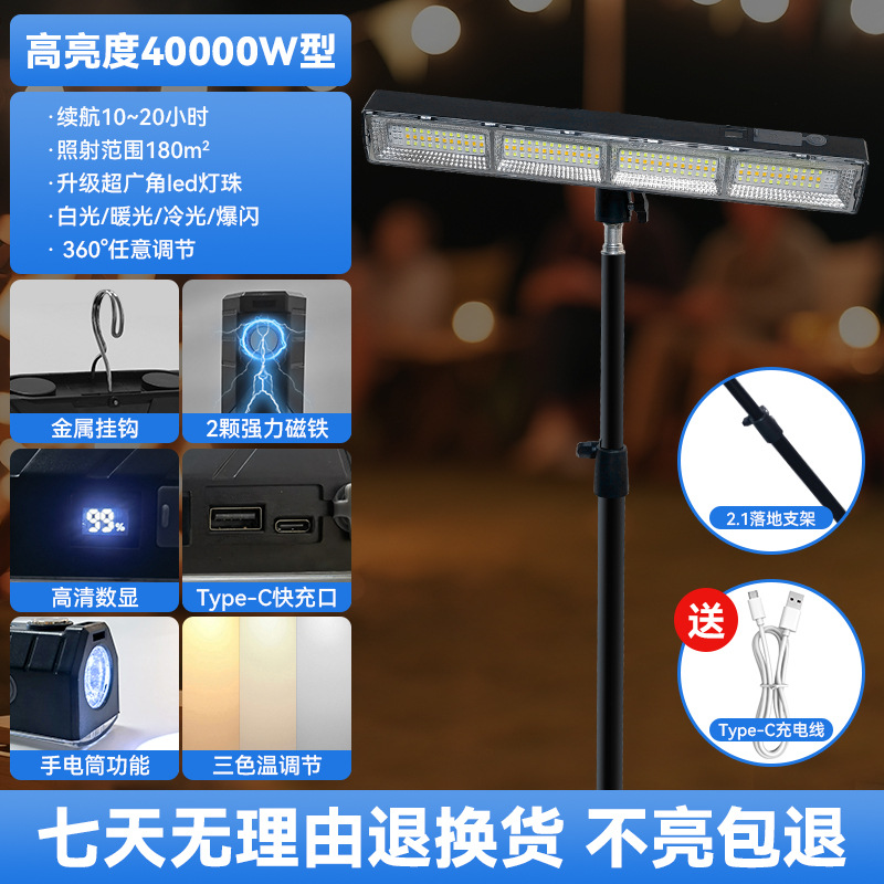 户外led露营灯野营灯照明灯防水应急灯超亮长续航手机充电多功能