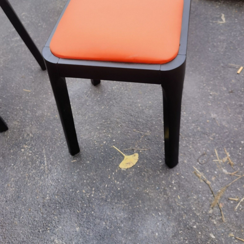 Solid wood stool for household use, stackable soft bag stool, living room wooden low stool, simple modern small square stool, dining table chair