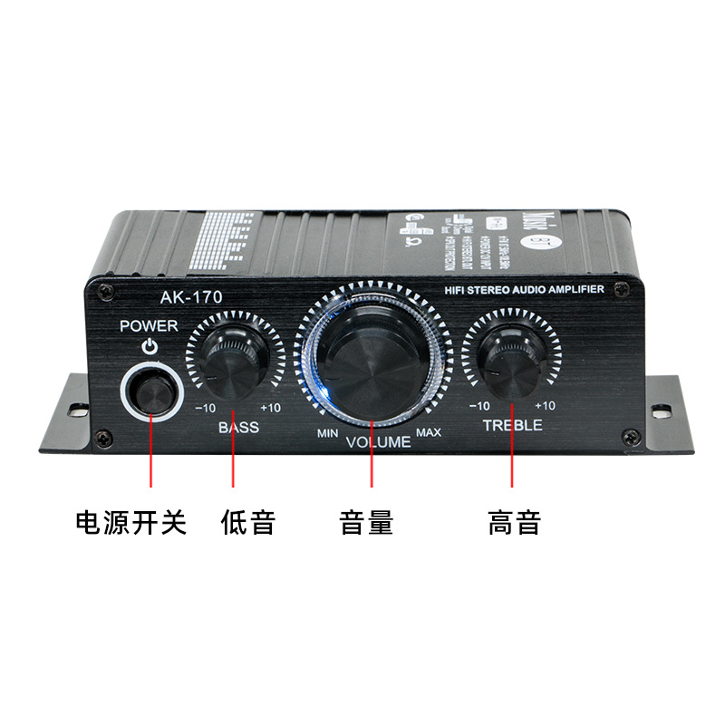 Мини-усилитель HiFi AK170 с Bluetooth