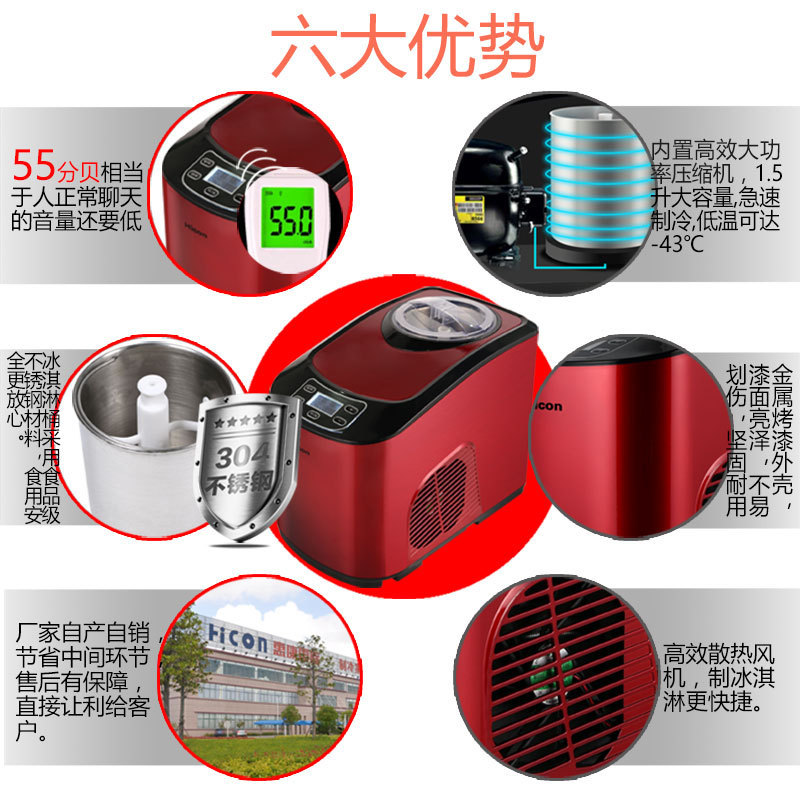 Мороженица автоматическая HuiKang ICM-15A