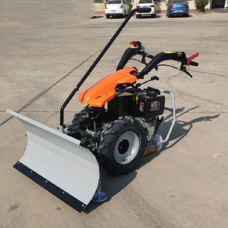 Hand pushed full gear snow sweeper, property management, community municipal sanitation, snow thrower, school road snow remover