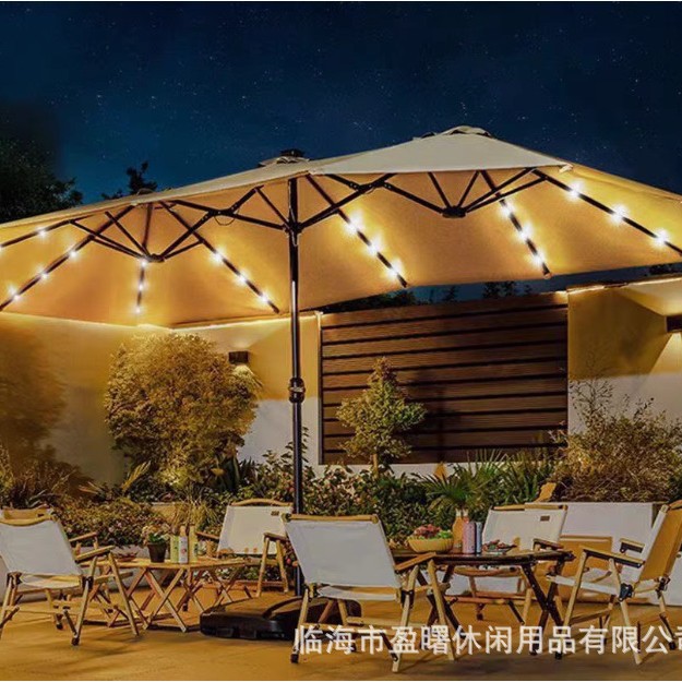 Outdoor Umbrella, Courtyard Umbrella, Sunshade Umbrella, Courtyard Roman Umbrella, Large Sun Umbrella, UV resistant Double Head Design