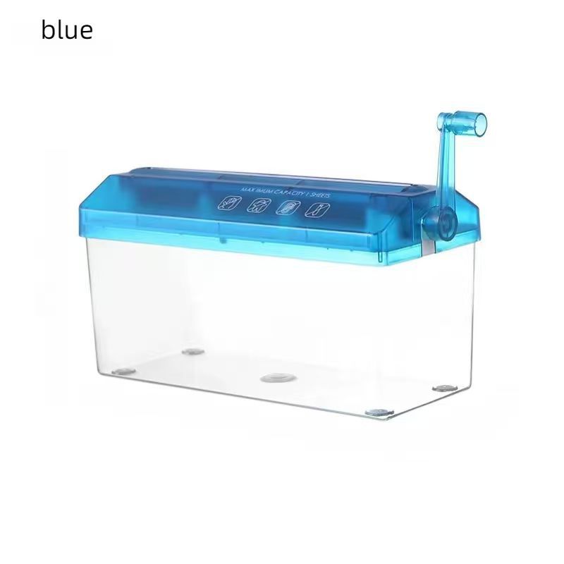Manual shredder for office mini home use, manual small paper shredding tool, hand cranked A4 paper shredder