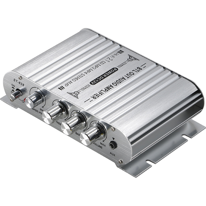 Автомобильный HiFi усилитель 2.1 с Bluetooth Hosse Car ST-838