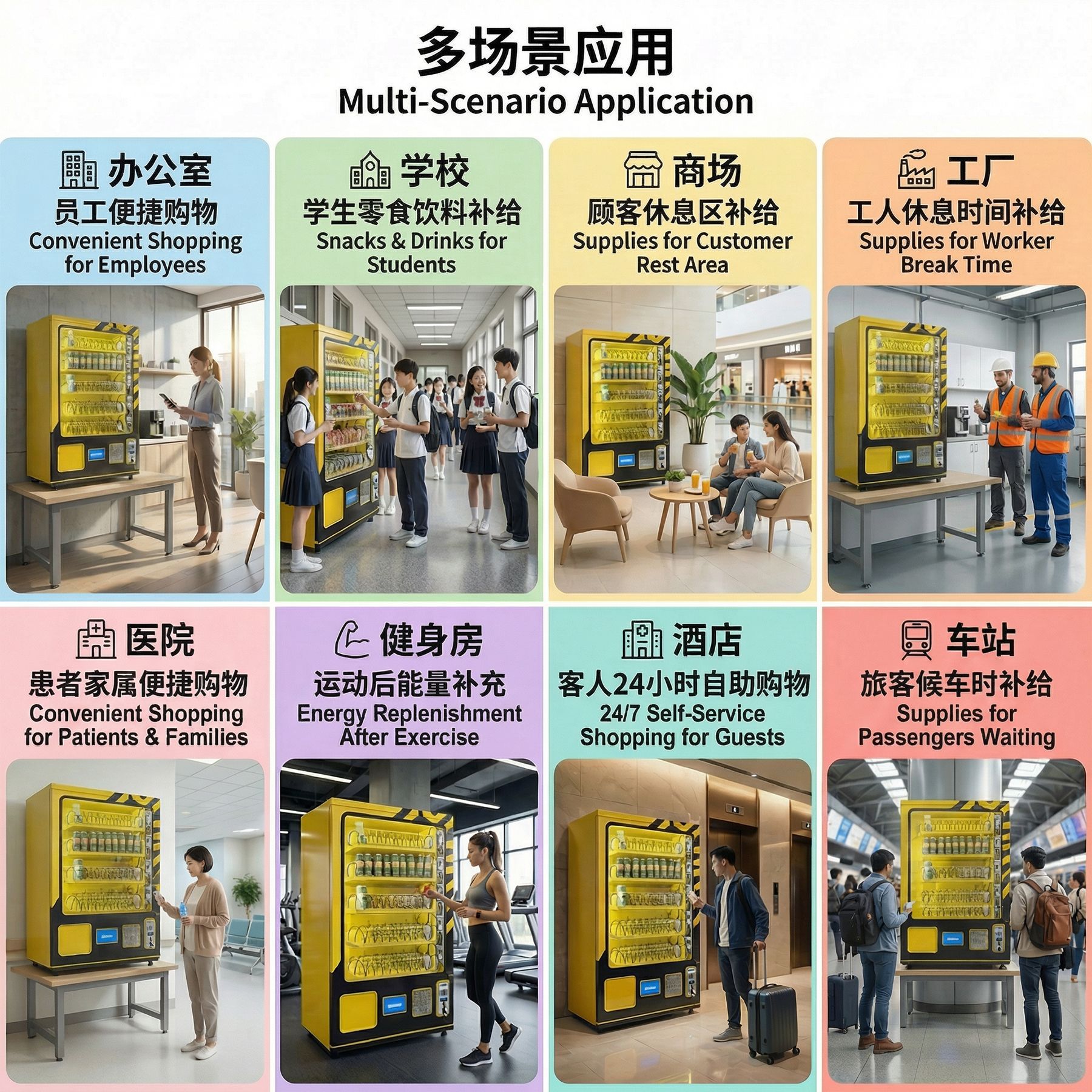 可 定 制自动售货机售卖机商场市场小型全自动贩卖机贩卖柜厂家