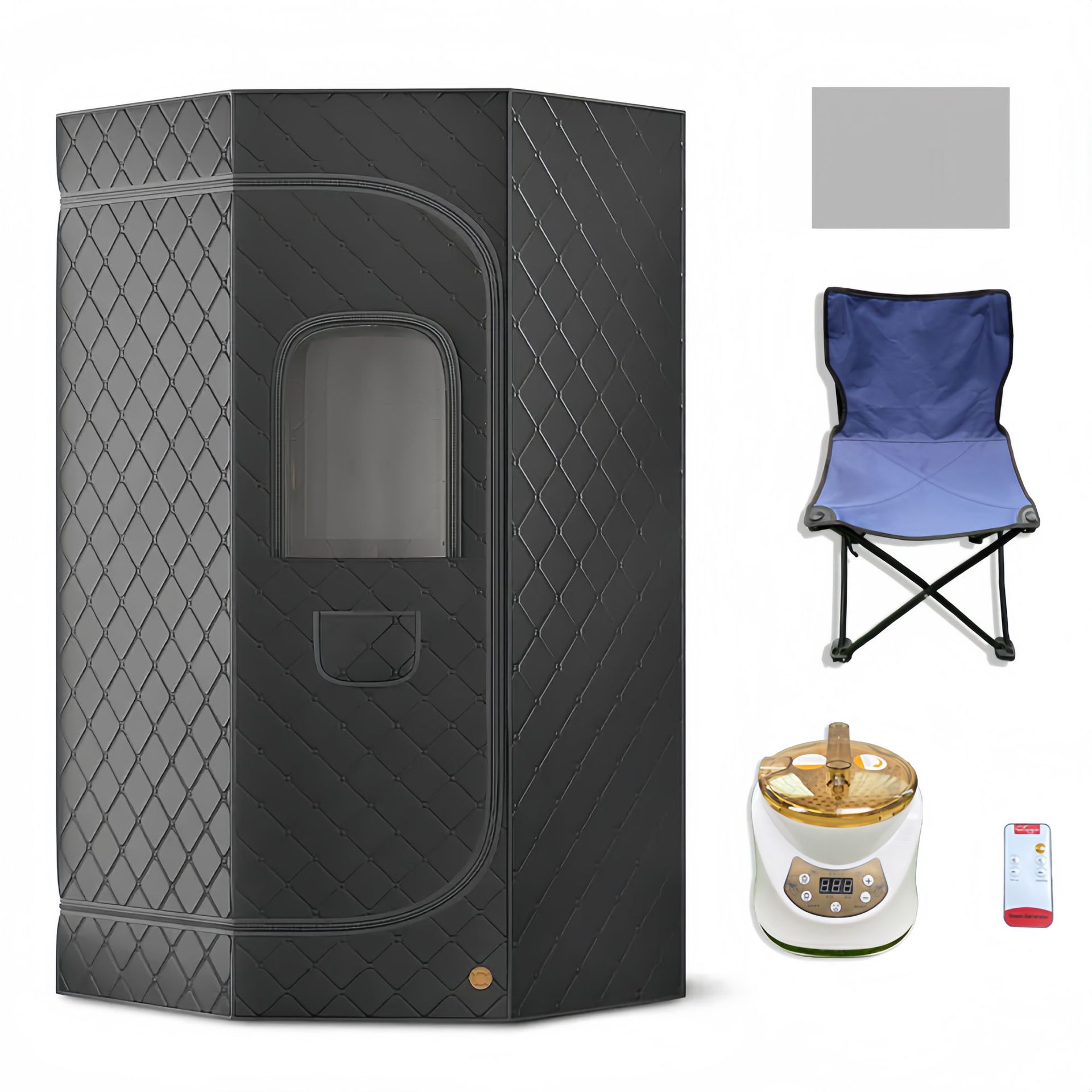Cross border portable sauna room, sauna bath box, full body single person sauna box, detachable and foldable