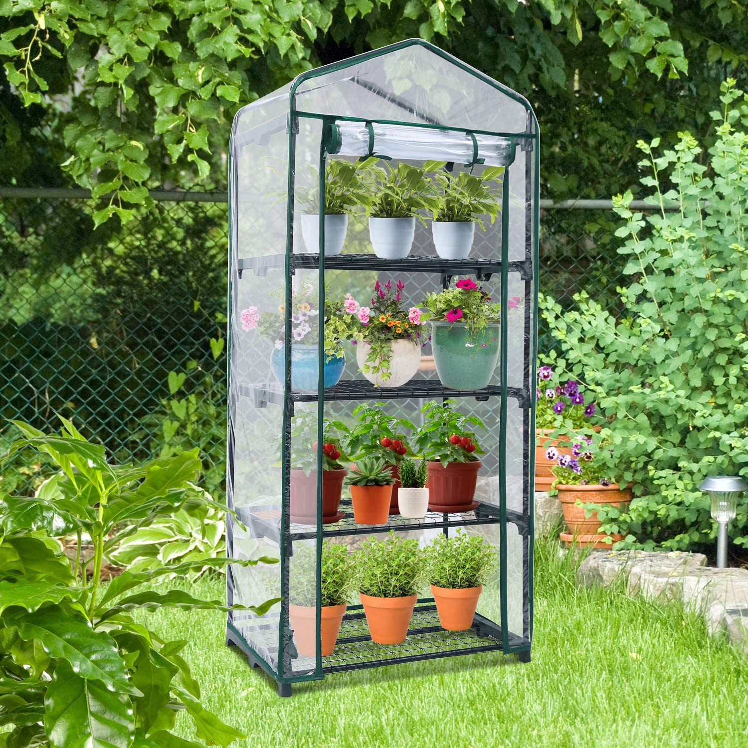 Wholesale Garden Warm Room PVC or PE Small Flower Room Cover Greenhouse Warm Sunshine Room Seedling Room Flower Frame Greenhouse