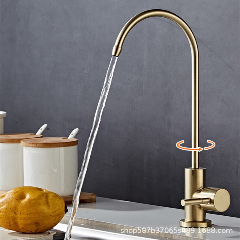 4 -Точка прямой питье золотой воды для очистки воды для воды 2 балла 304 Очистка воды из нержавеющей стали кухня кухня чистая вода квейт