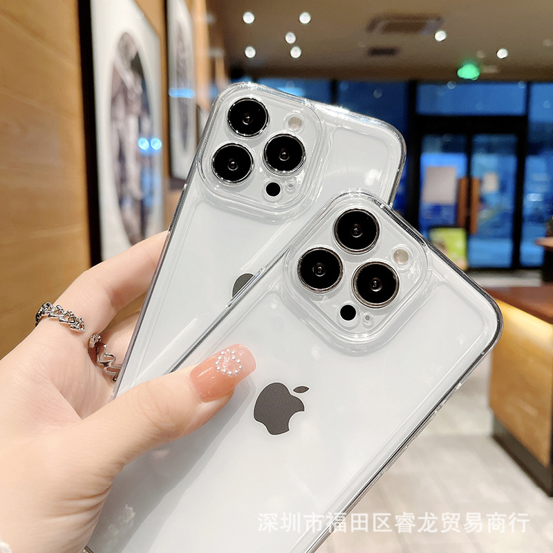 透明适用苹果15/16防摔14手机壳iphone13pro手机套PM软壳11批发13
